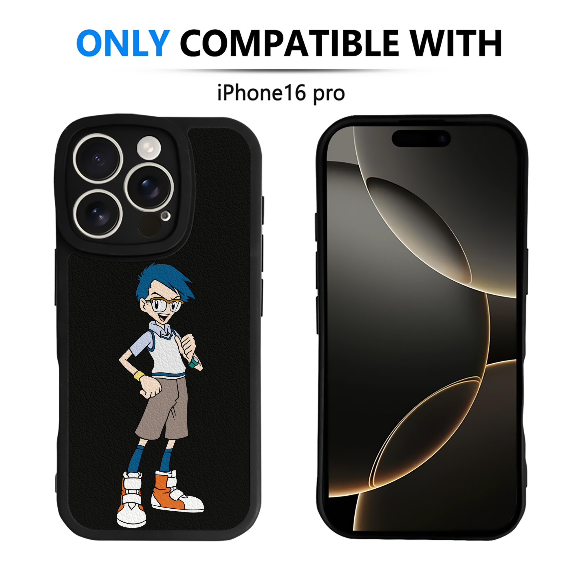 （画像用） Digimon デジタルモンスター/デジモン 【iPhone 16シリーズ対応】シリコンスマホケース（レザー調） 材質：シリコン